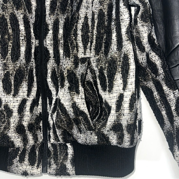Rebecca Minkoff Concord Leopard Bomber Jacket - Picture 6 of 10